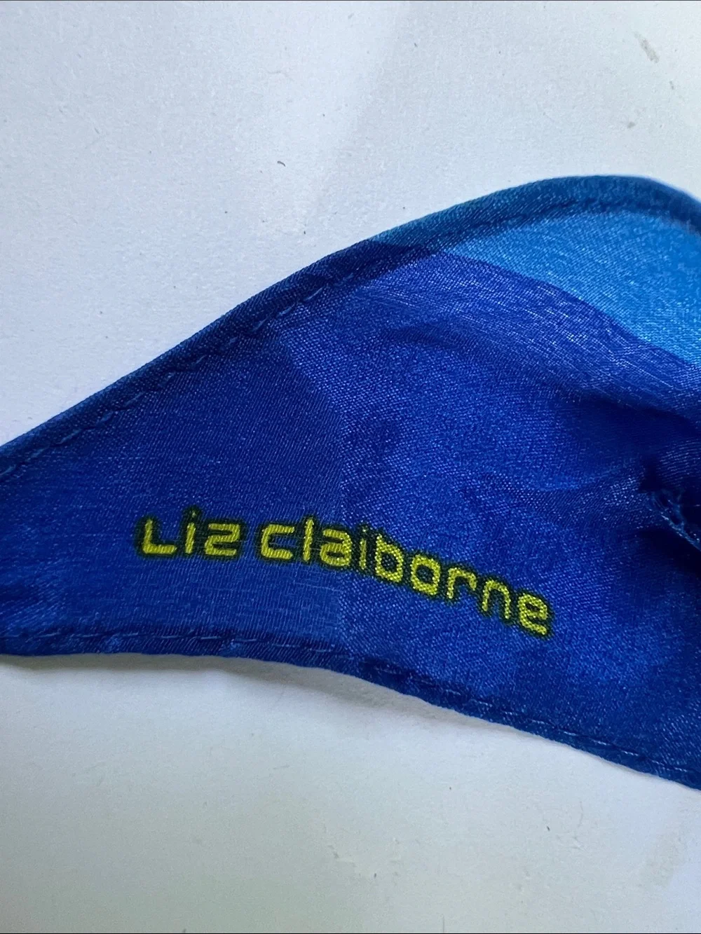 Liz Claiborne Rainbow Silk Logo Corner Scarf